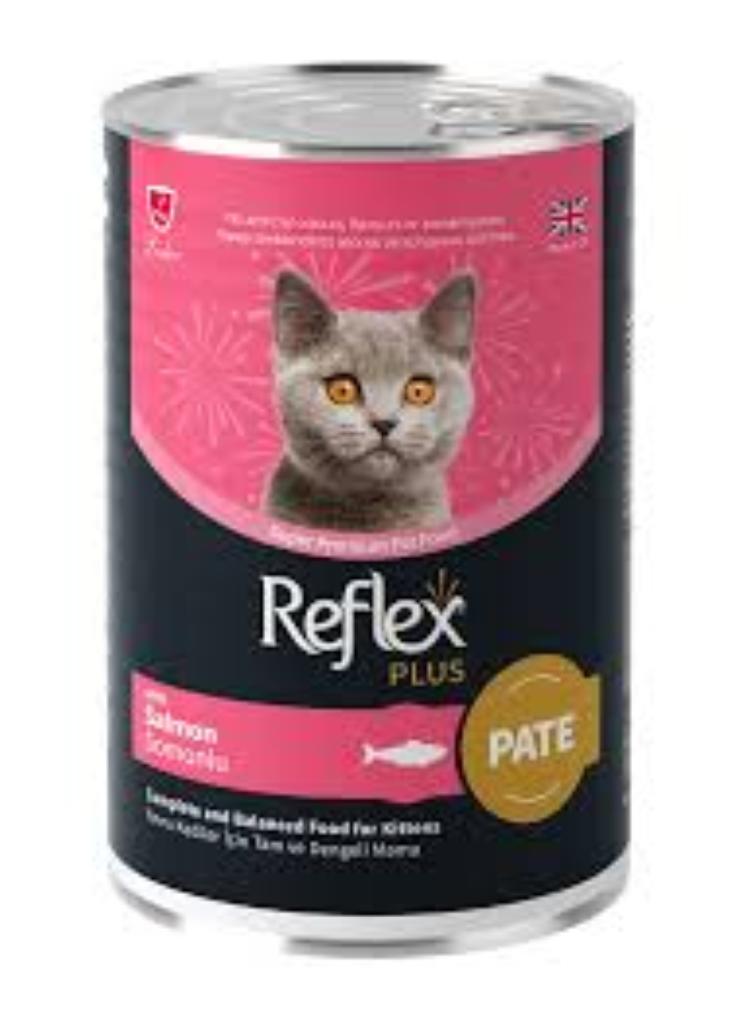 REFLEX PLUS CAN FOOD SALMON IN PATE 395G